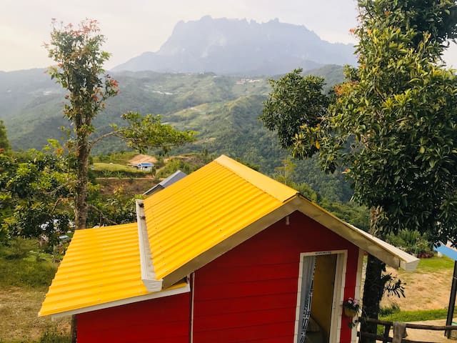 little camp house with view mount kinabalu