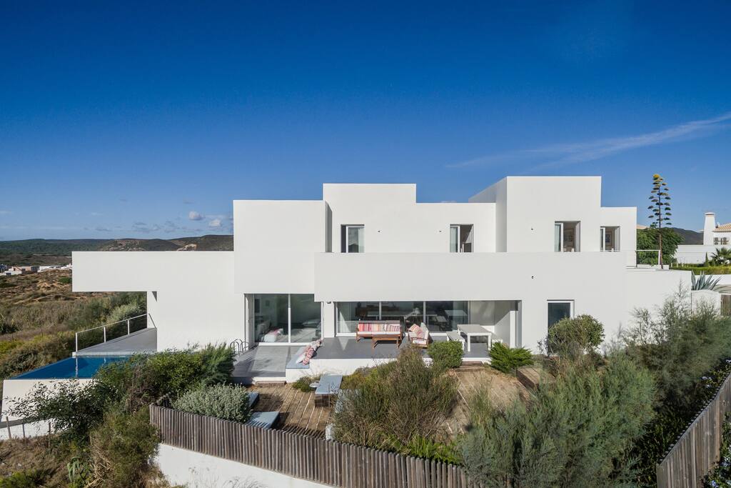 Stunning beach and sand dunes front views