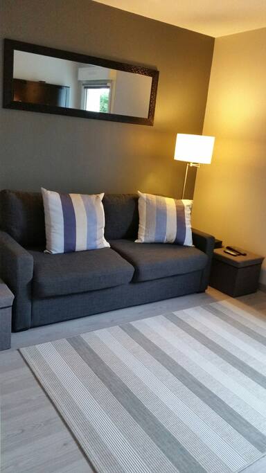 La chambre / salon privée avec fermeture par clé pour vous sentir comme à la maison.