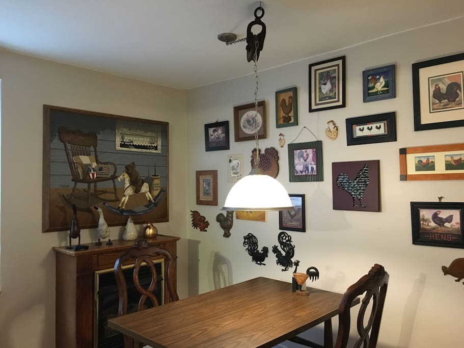Kitchen table.