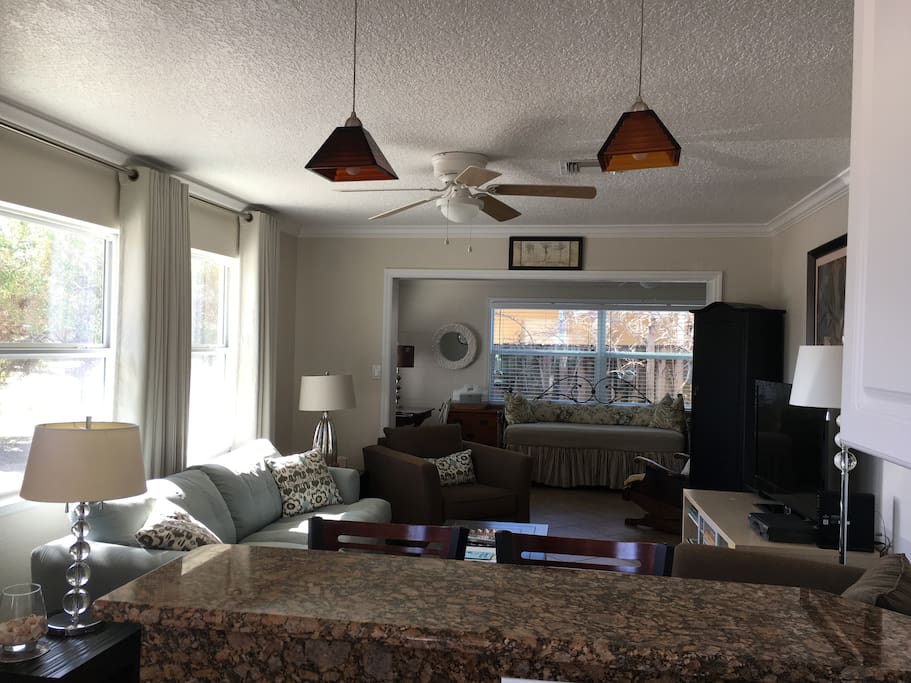 Looking at Living area from kitchen