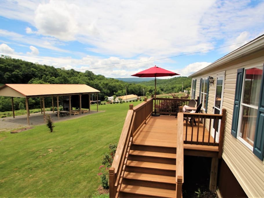 Sits on 12 beautiful acres with its sister property Cabin on Coon Hollow!