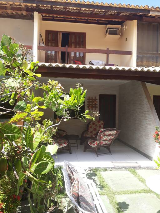 Varanda de acesso a casa