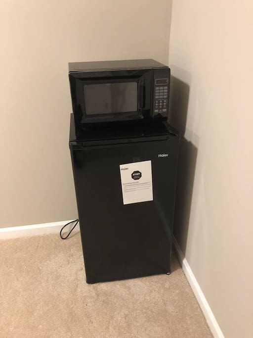 microwave and refrigerator (brand new)