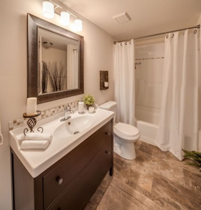 Full bath and shower