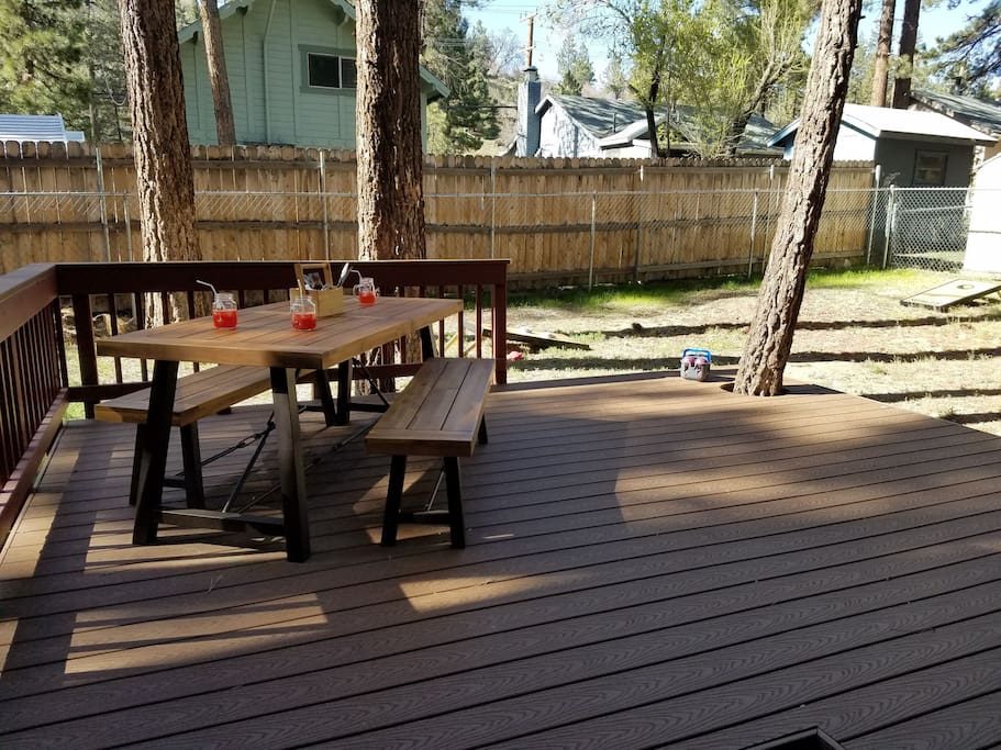 New back deck. Perfect summer getaway.