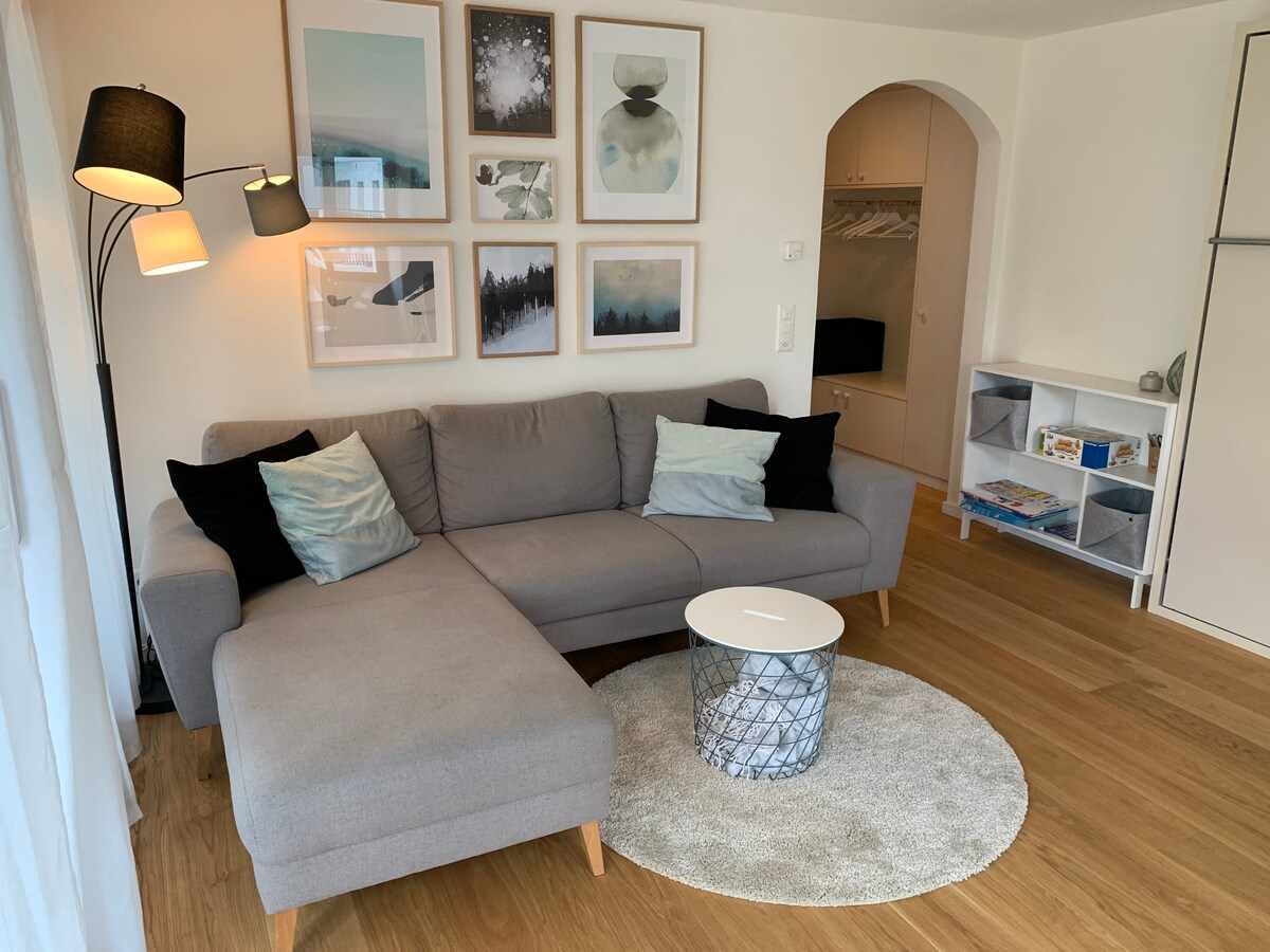 Top Airbnb: Bright family apartment right at the LAAX valley station in Laax