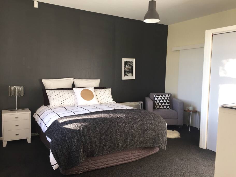 During the day. Queen Size Bed