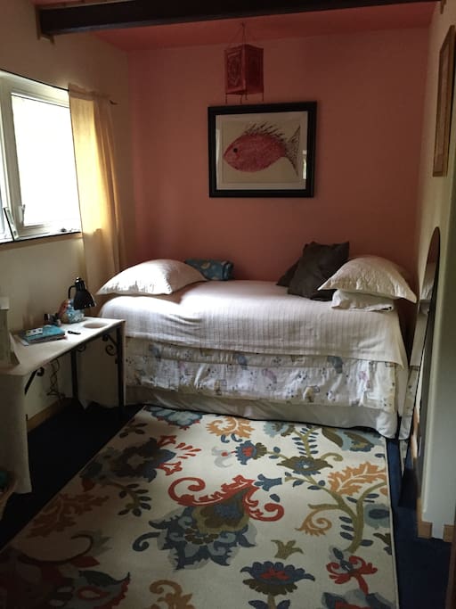 This is my twin room for one occupant. Shared bath with owner who lives on property.