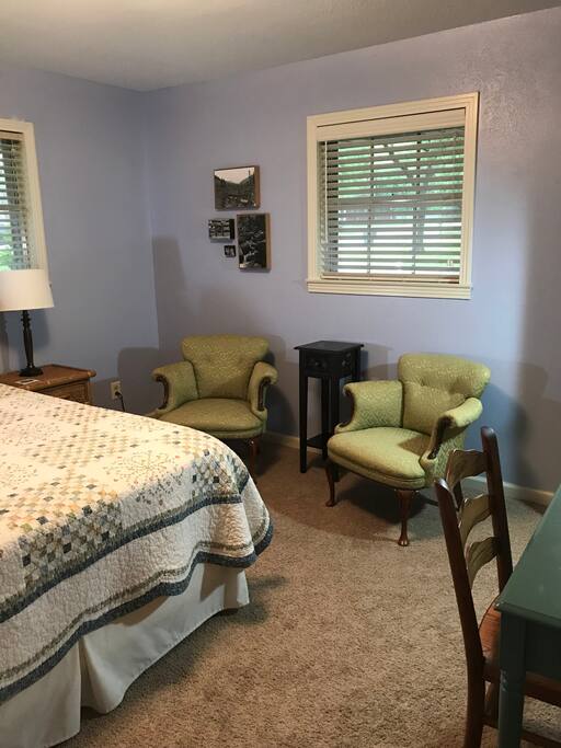 Comfortable chairs in the bedroom