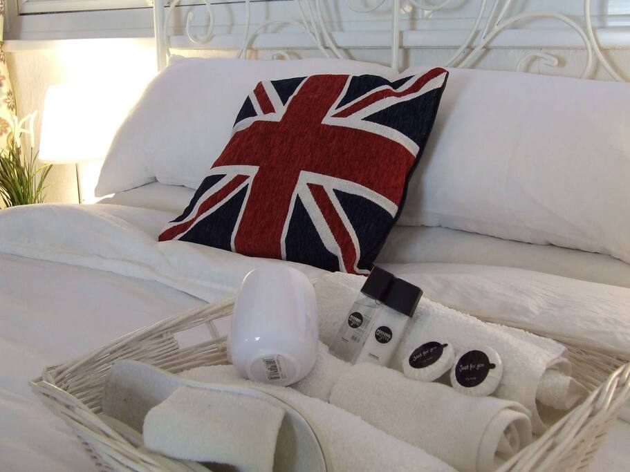 Toiletries, soft fluffy towels, slippers, bath robes & hair dryer 'Just for You'!