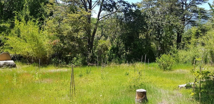 Los Lleuques, Pinto, grounds, thermal baths of Chillán