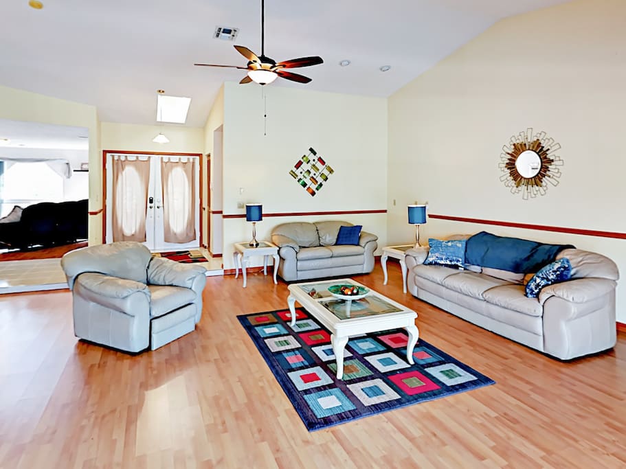Welcoming living area. Professionally cleaned by TurnKey's dedicated 24/7 team.