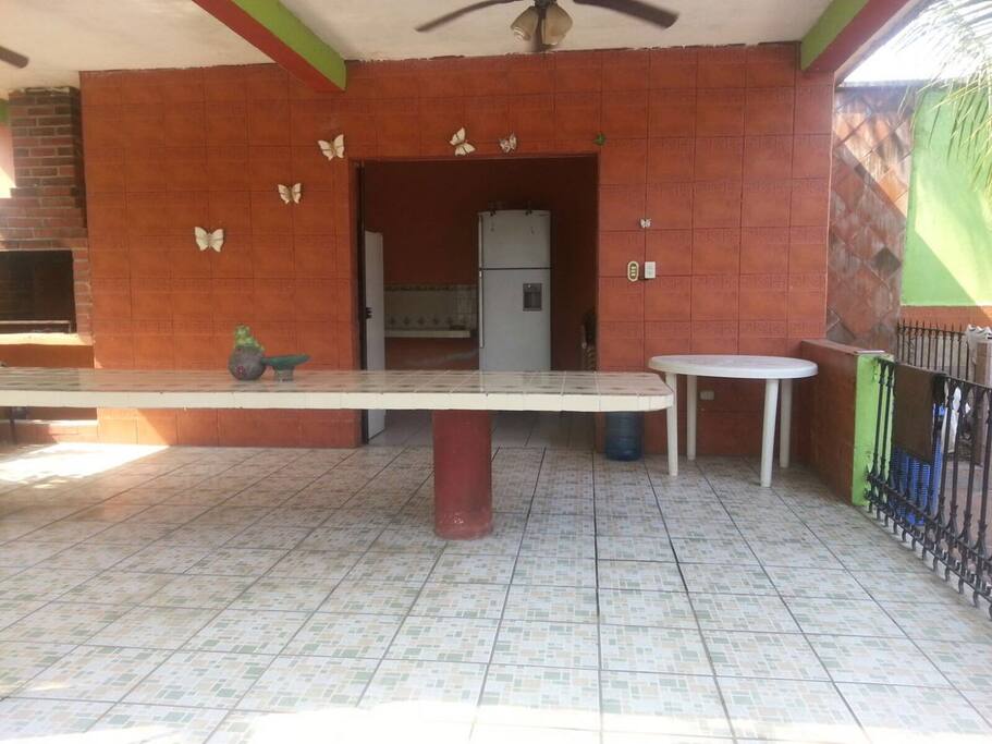 Nice and comfortable social area by the pool