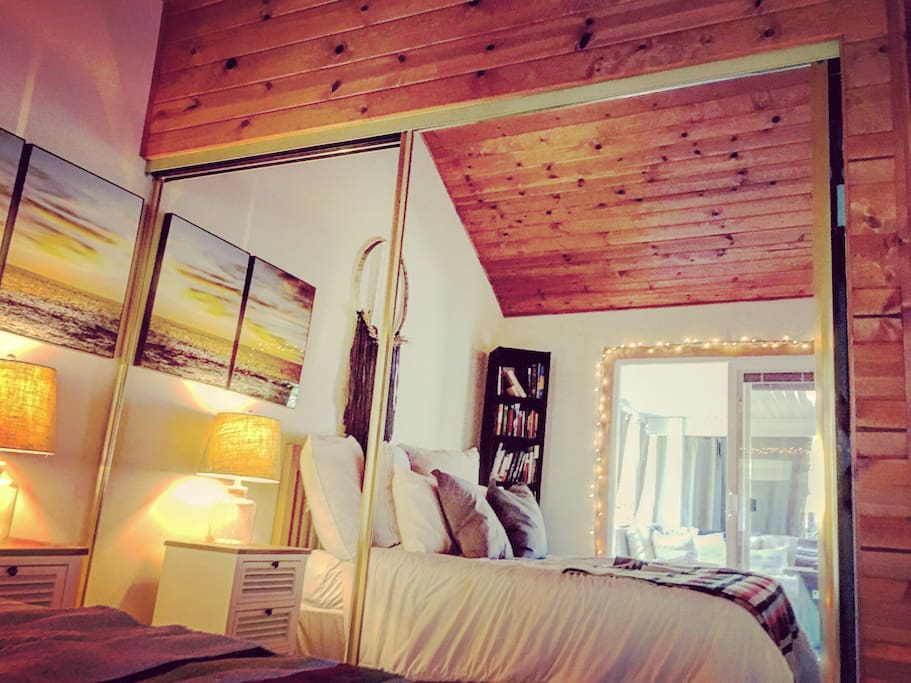 Bedrooms open directly to back yard patios. Wood beamed ceilings. Light and airy rooms that are very nicely appointed.