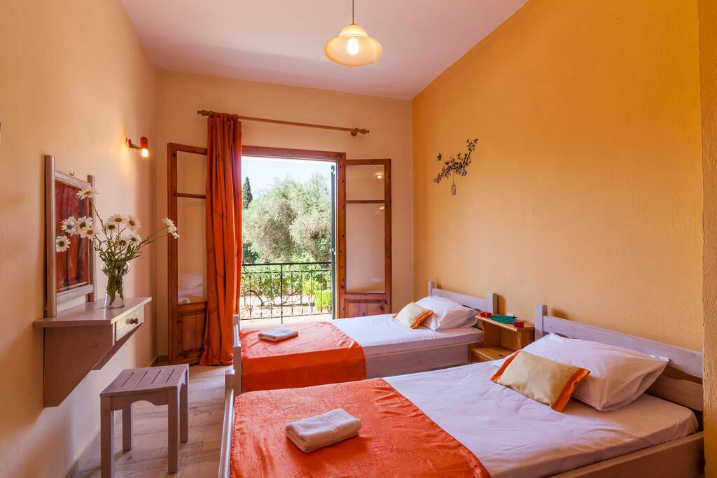 Twin Orange Bedroom
