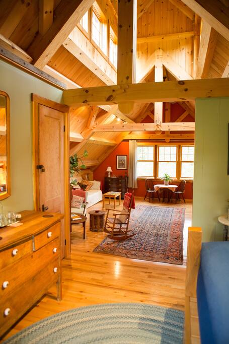 View from bedroom to living room