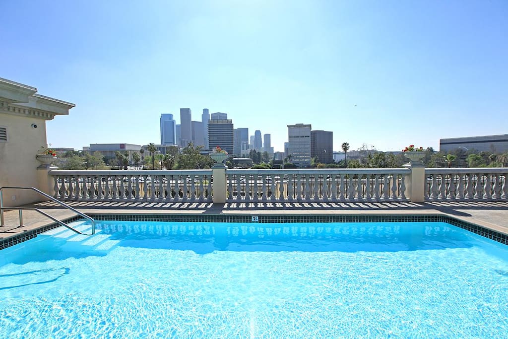Large pool on the rooftop