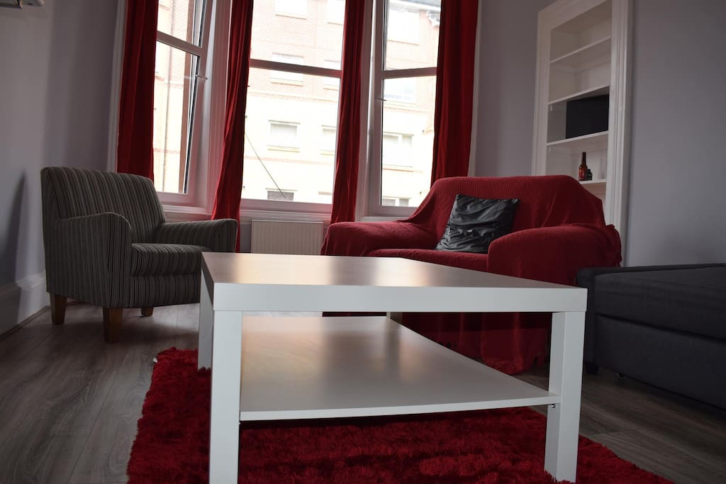 Bright and very spacious lounge.