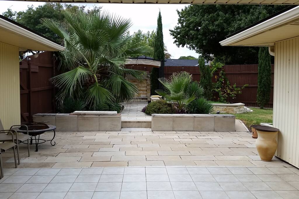 Patio space for seating or entertaining