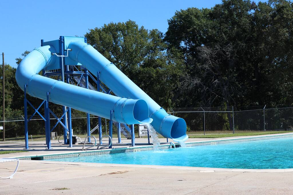water slides
