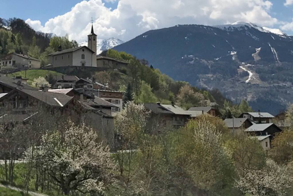 Vue du village depuis le chalet