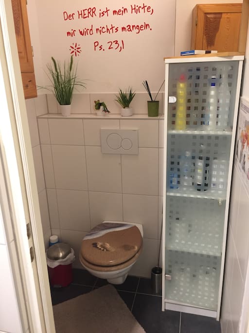 WC mit extra Waschbecken