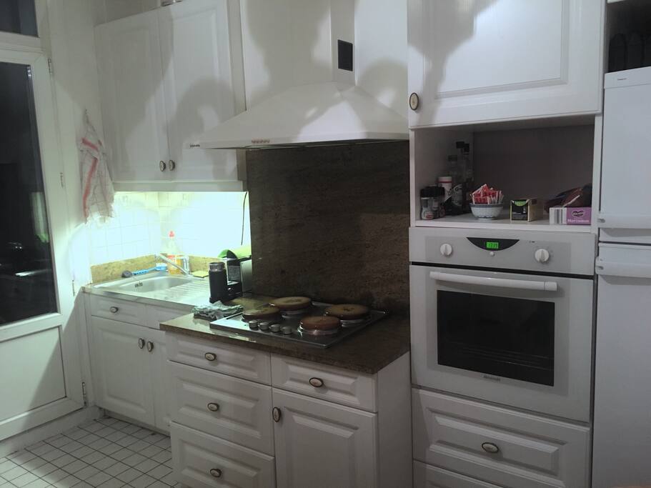 Part of the kitchen.
