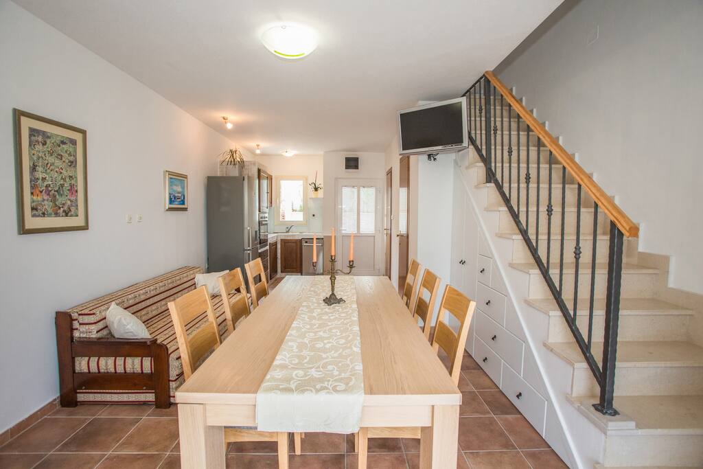 Lower part of the house with dining table