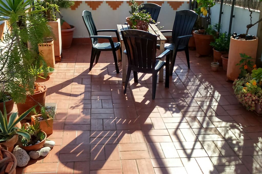 Roof terrace ... just for you!! ideal for breakfast lunch dinner and chilling out!!