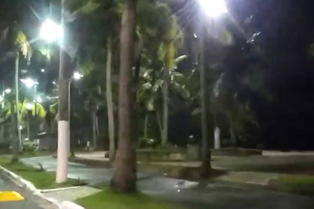 Calçadão a noite