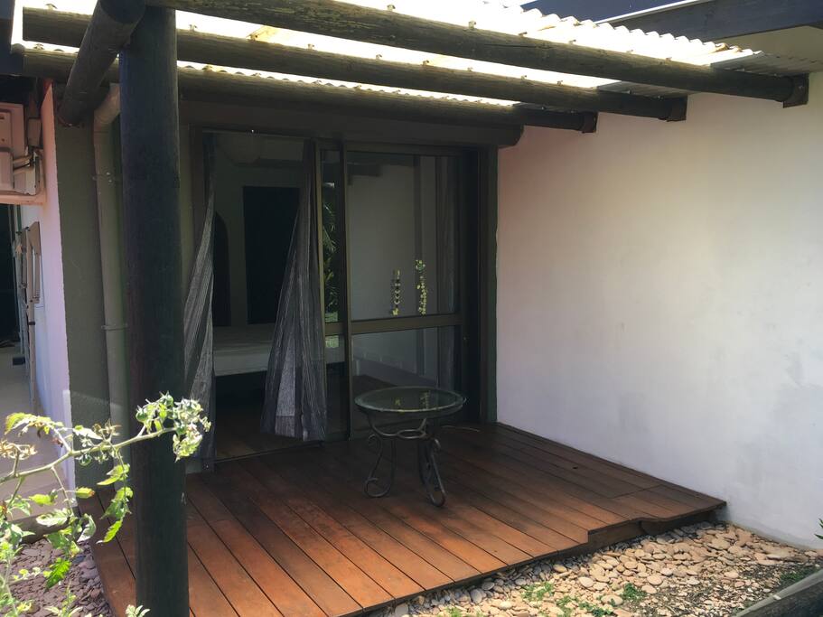 La terrasse privée de la chambre