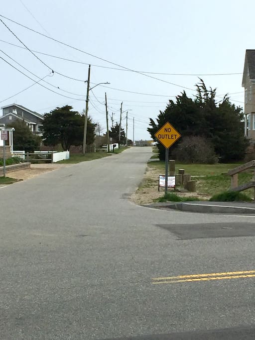 The Beach is straight ahead