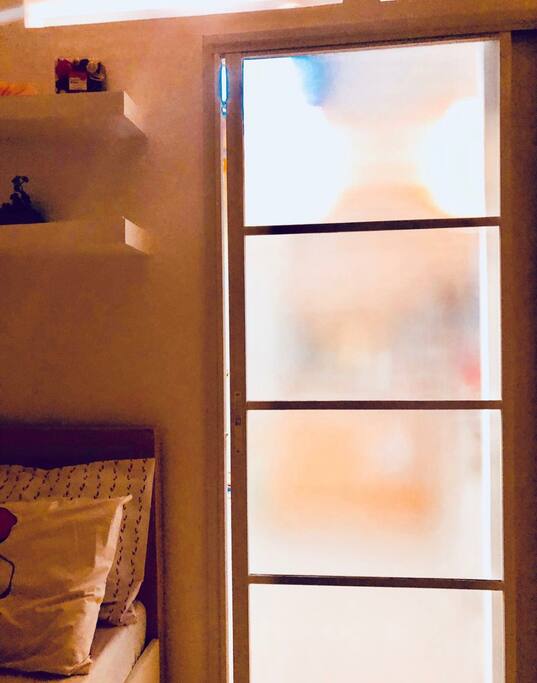Door to the bedroom