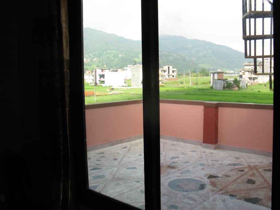 Balcony just outside of bedroom