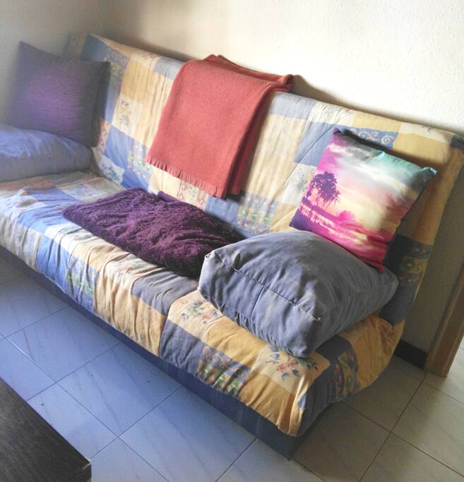 Sofá-cama en el salón