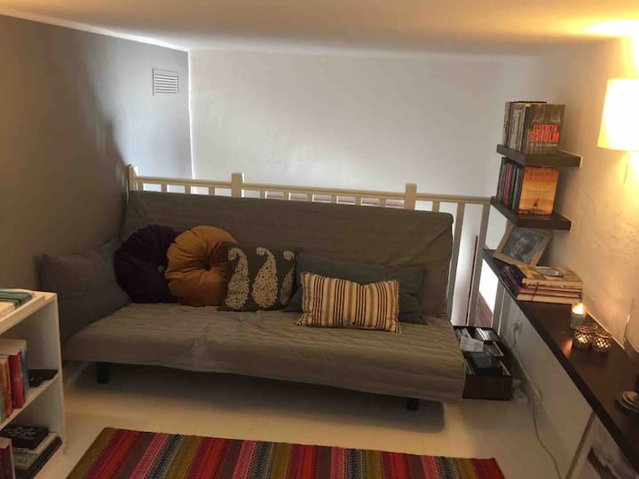 Mezzanin con sofá cama de 200x140 cm