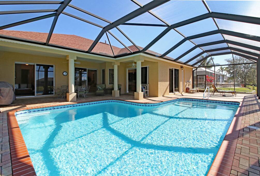 Huge heated pool