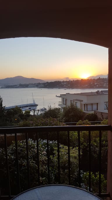 Sunrise. View from balcony