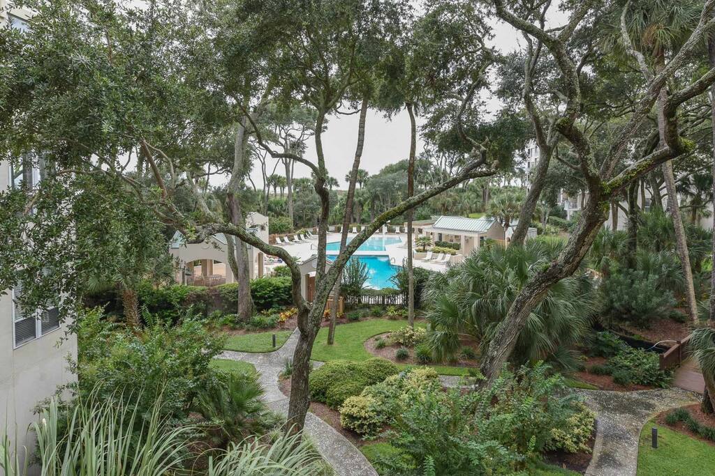 View from the Balcony of Pool and Ocean