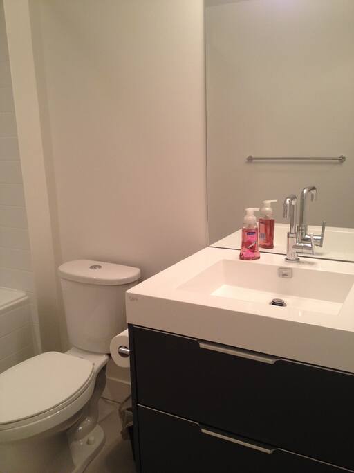Your bathroom, you are going to share it with another person.