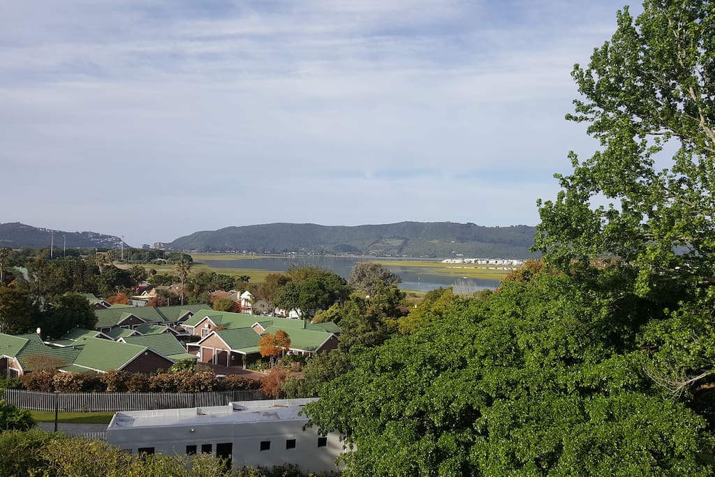 The world famous Knysna Heads and lagoon from the balcony