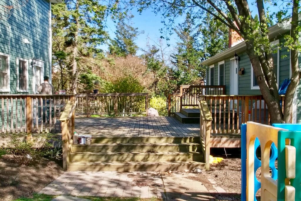 Deck leading up to the in-law house.