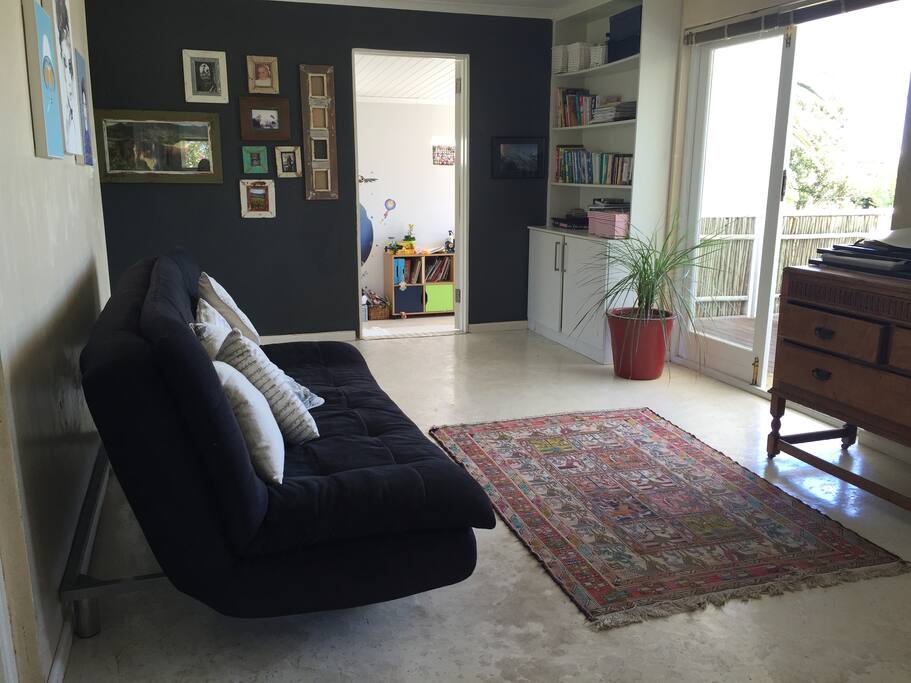 Upstairs living room with the double sofa bed