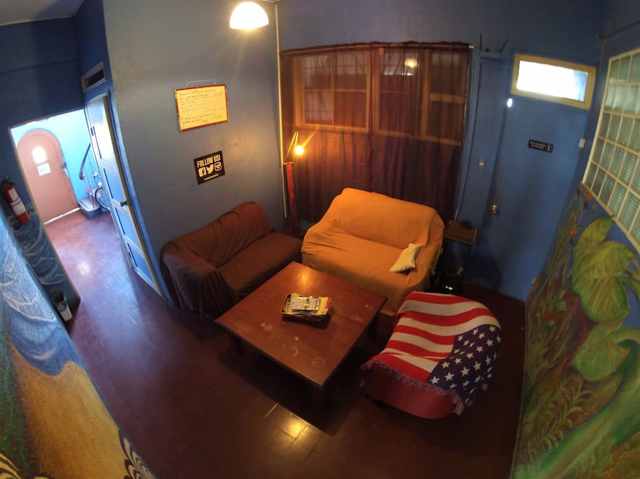 A chill out room with the best WIFI signal.