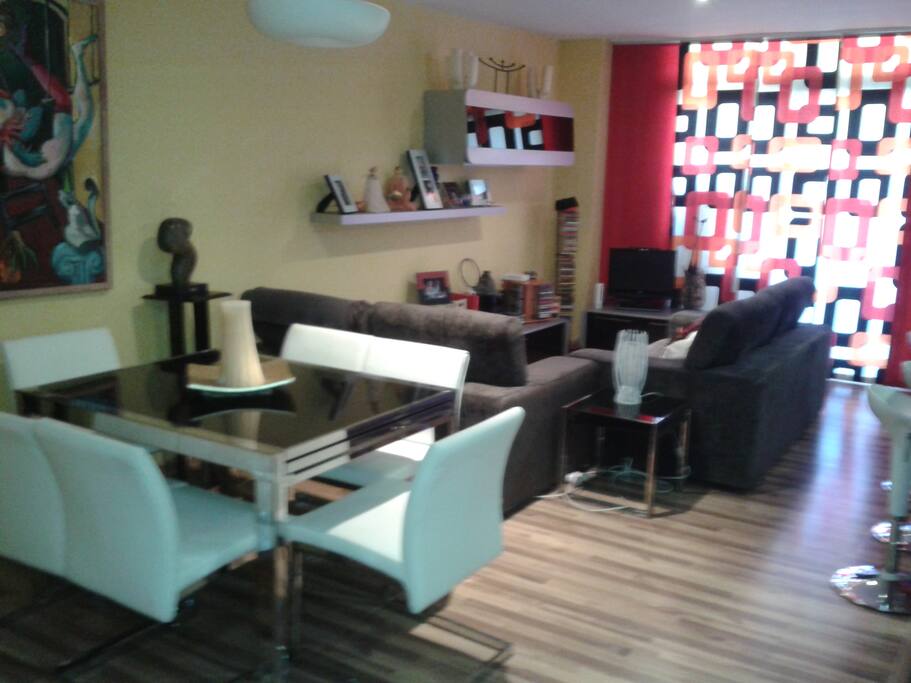 Dining & living room area afternoon