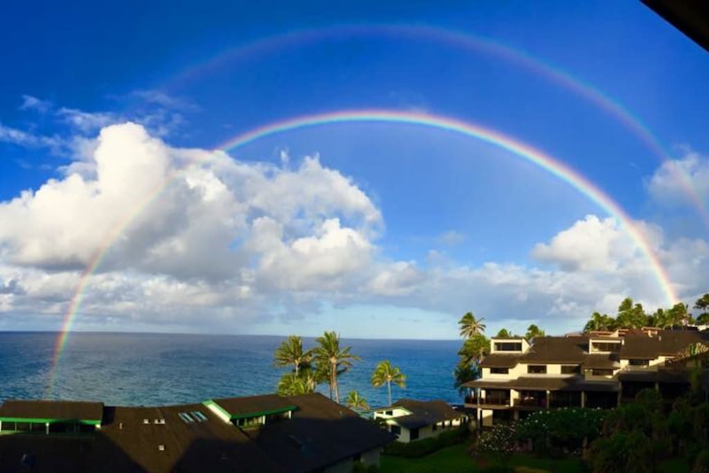 Double rainbows from Lanai