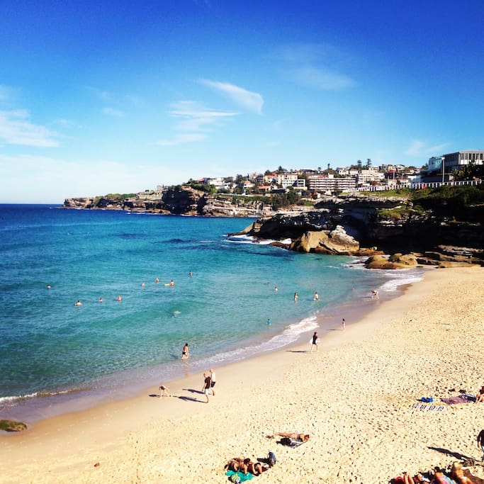 Tamarama beach just a moment from the doorstep.