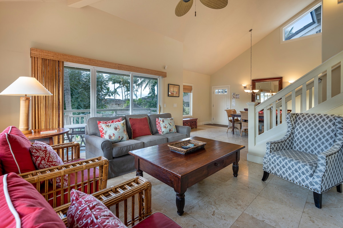 Popular Airbnb listing: Beautiful condo, sleeps 9, short walk to beach, AC in Poipu