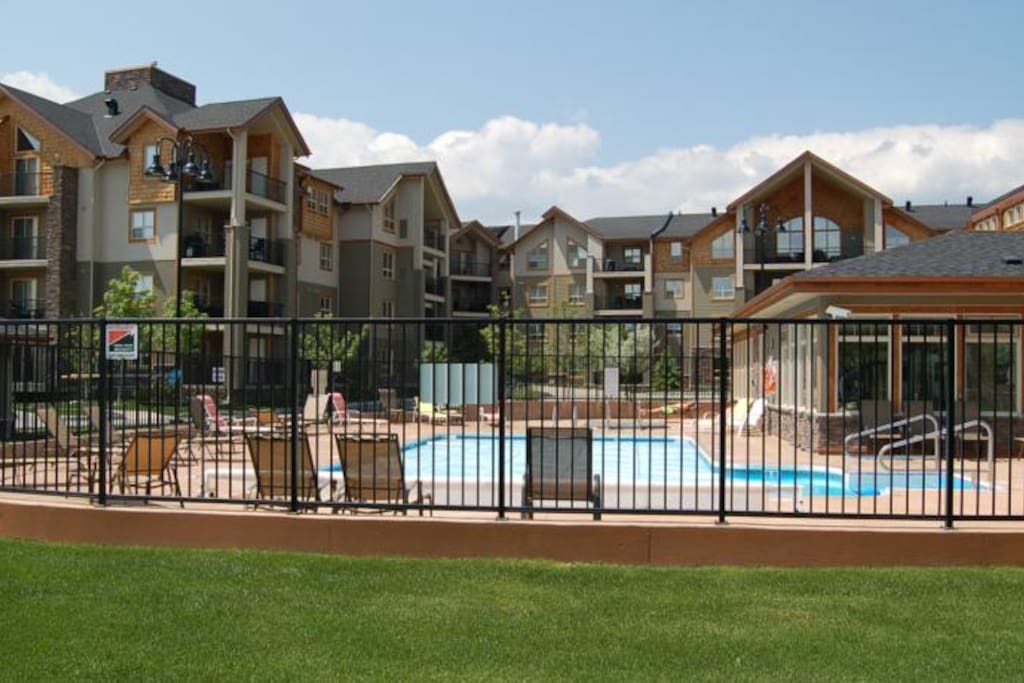 Pool is open I the summer and hot tubs all year round.